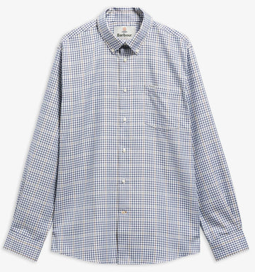 Henderson Thermo Weave Long-Sleeved Shirt in Deep Blue by Barbour