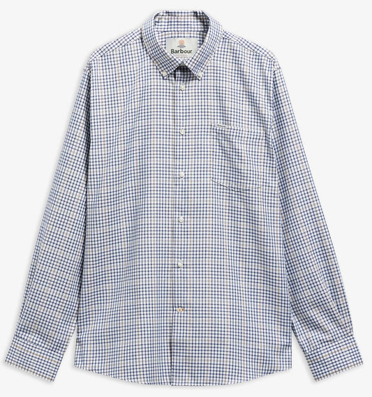 Henderson Thermo Weave Long-Sleeved Shirt in Deep Blue by Barbour