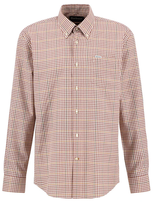 Henderson Thermo Weave Long-Sleeved Shirt in Fired Brick by Barbour