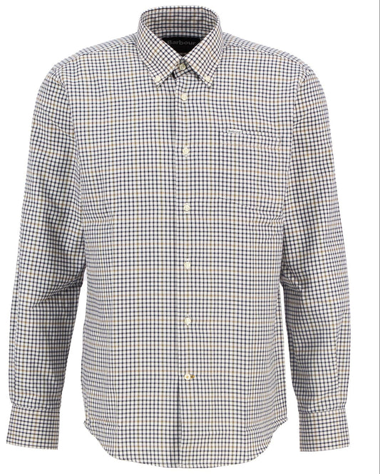 Henderson Thermo Weave Long-Sleeved Shirt in Whisper White by Barbour