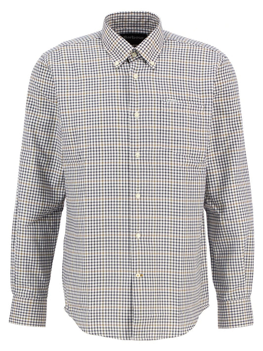 Henderson Thermo Weave Long-Sleeved Shirt in Whisper White by Barbour
