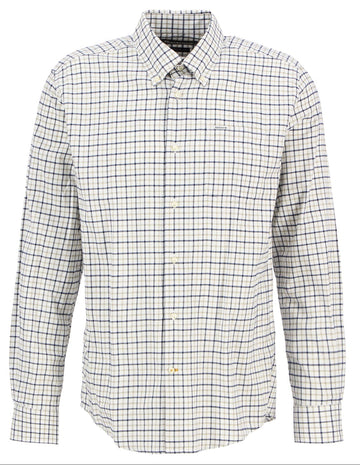 Preston Regular Long-Sleeved Shirt in Olive by Barbour