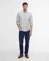 Preston Regular Long-Sleeved Shirt in Olive by Barbour