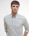 Preston Regular Long-Sleeved Shirt in Olive by Barbour