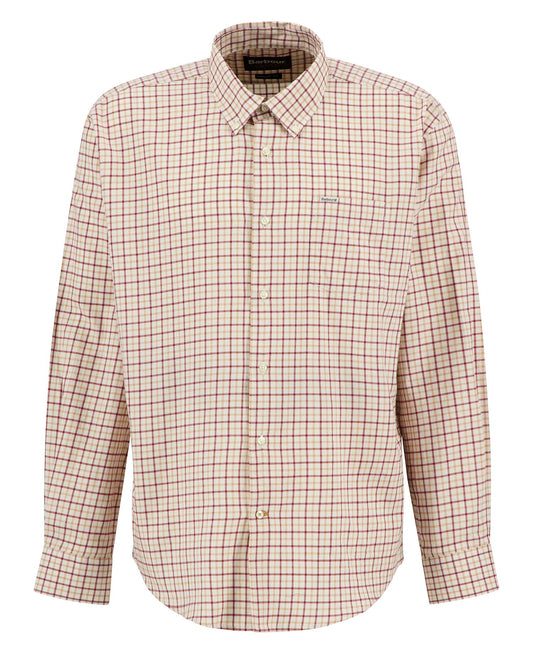Preston Regular Long-Sleeved Shirt in Fired Brick by Barbour