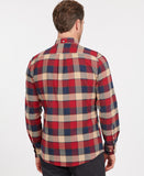 Valley Tailored Shirt in Rich Red by Barbour