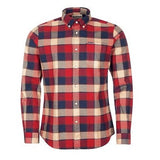 Valley Tailored Shirt in Rich Red by Barbour