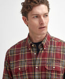 Singsby Thermo Weave Shirt in Merlot by Barbour