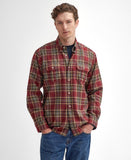 Singsby Thermo Weave Shirt in Merlot by Barbour