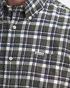 Turville Regular Long-Sleeved Shirt in Olive by Barbour