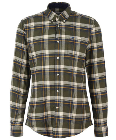 Barbour shirts olive online