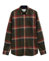 Folley Tailored Long-Sleeved Shirt in Mid Olive by Barbour