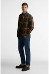 Folley Tailored Long-Sleeved Shirt in Mid Olive by Barbour