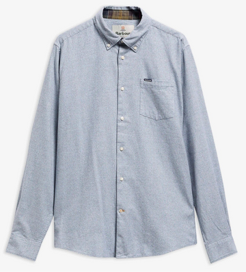 Turner Tailored Long-Sleeved Shirt in Blue by Barbour
