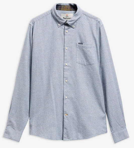 Turner Tailored Long-Sleeved Shirt in Blue by Barbour