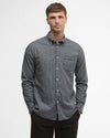 Turner Tailored Long-Sleeved Shirt in Grey Marl by Barbour