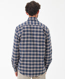 Bowburn Regular Long-Sleeved Shirt in Navy Marl by Barbour