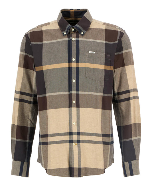 Bearpark Regular Long-Sleeved Shirt in Autumn Dress by Barbour
