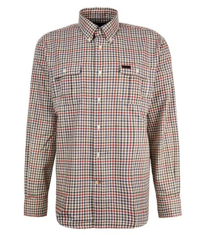 Foss Thermo Weave Check Shirt in Olive by Barbour