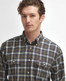 Penrice Regular Long-Sleeved Shirt in Navy Marl by Barbour