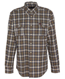 Penrice Regular Long-Sleeved Shirt in Navy Marl by Barbour