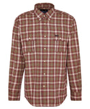 Penrice Regular Long-Sleeved Shirt in Merlot Marl by Barbour