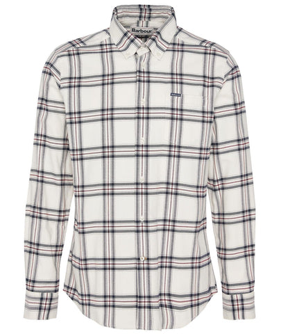 Bromley Tailored Long Sleeved Shirt in Whisper White by Barbour