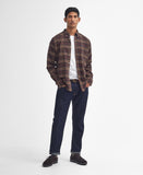 Drumhill Tailored Long Sleeved Shirt in Classic Brown by Barbour