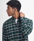 Drumhill Tailored Long Sleeved Shirt in Evergreen by Barbour