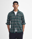 Drumhill Tailored Long Sleeved Shirt in Evergreen by Barbour