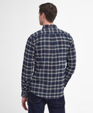 Drumhill Tailored Long Sleeved Shirt in Classic Navy by Barbour