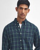 Lanark Tailored Long Sleeved Shirt in Green Loch by Barbour