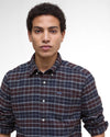 Haddington Tailored Tartan Shirt in Midnight Oak Tartan by Barbour
