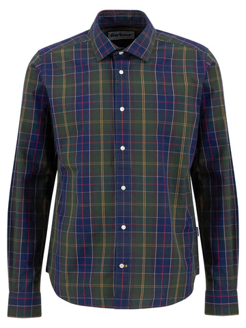 Kenton Tailored Long-Sleeved Shirt in Classic Tartan by Barbour