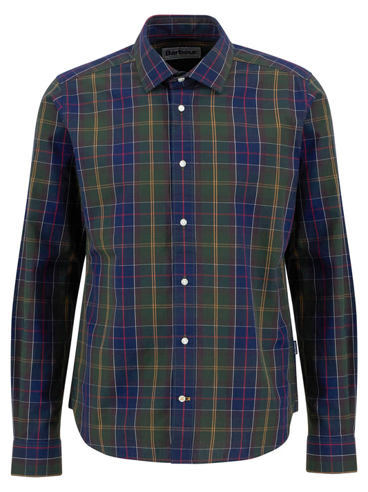 Kenton Tailored Long-Sleeved Shirt in Classic Tartan by Barbour