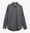 Cliff Regular-Fit Long-Sleeved Shirt in Navy by Barbour