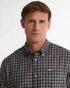 Cliff Regular-Fit Long-Sleeved Shirt in Navy by Barbour