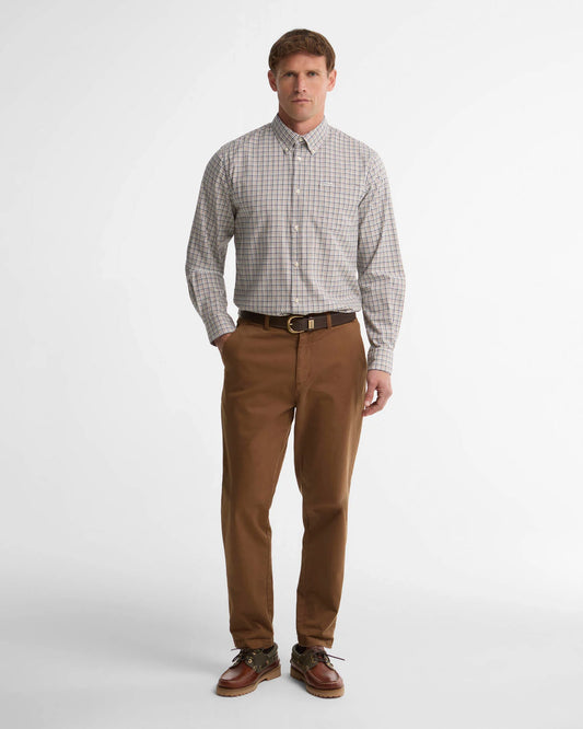 Farmtown Regular-Fit Long-Sleeved Shirt in Navy by Barbour