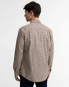 Farmtown Regular-Fit Long-Sleeved Shirt in Dark Bordeaux by Barbour