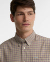 Farmtown Regular-Fit Long-Sleeved Shirt in Dark Bordeaux by Barbour