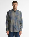 Dishford Thermo-Weave Regular Fit Long-Sleeved Shirt in Olive by Barbour