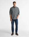 Dishford Thermo-Weave Regular Fit Long-Sleeved Shirt in Olive by Barbour