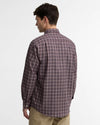 Dishford Thermo-Weave Regular Fit Long-Sleeved Shirt in Dark Bordeaux by Barbour