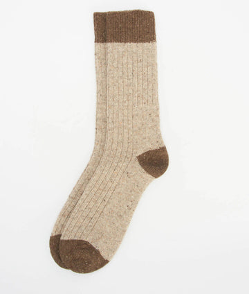 Houghton Socks in Biscuit by Barbour