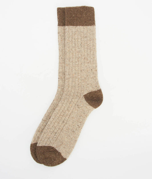 Houghton Socks in Biscuit by Barbour