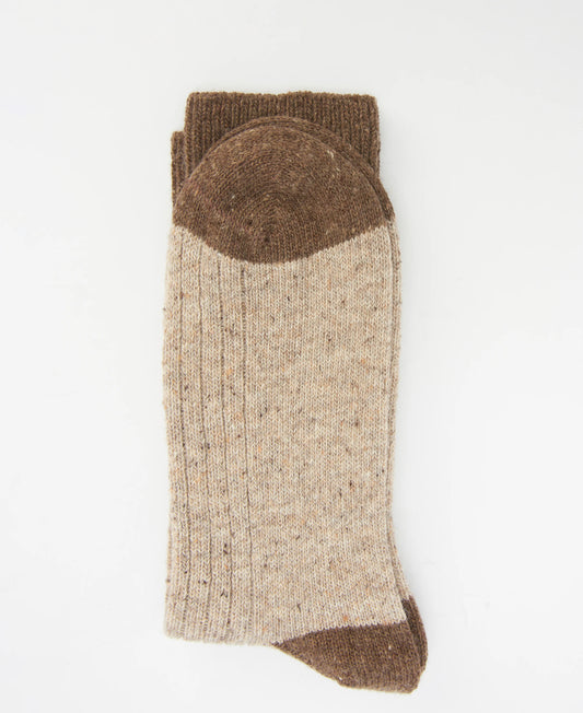 Houghton Socks in Biscuit by Barbour