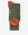Houghton Socks in Olive-Burnt Orange by Barbour