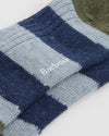 Houghton Stripe Socks in Bluestone by Barbour