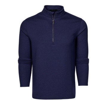 Troy Quarter-Zip in Maltese Blue by Greyson