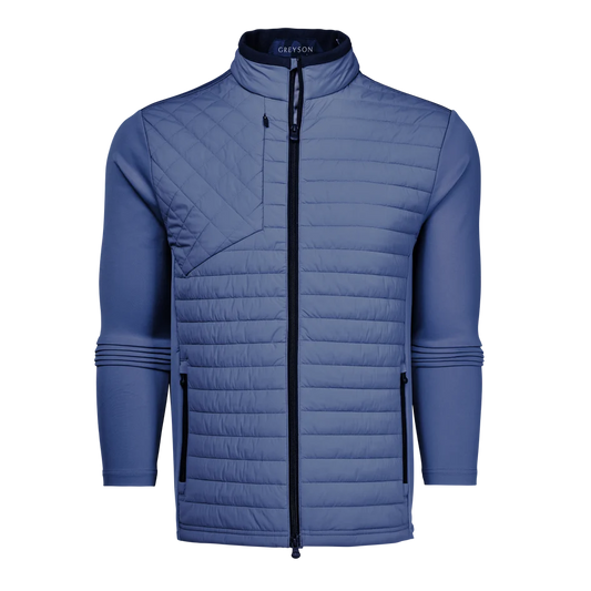 Yukon Ultralight Hybrid Jacket in Falcon Blue by Greyson